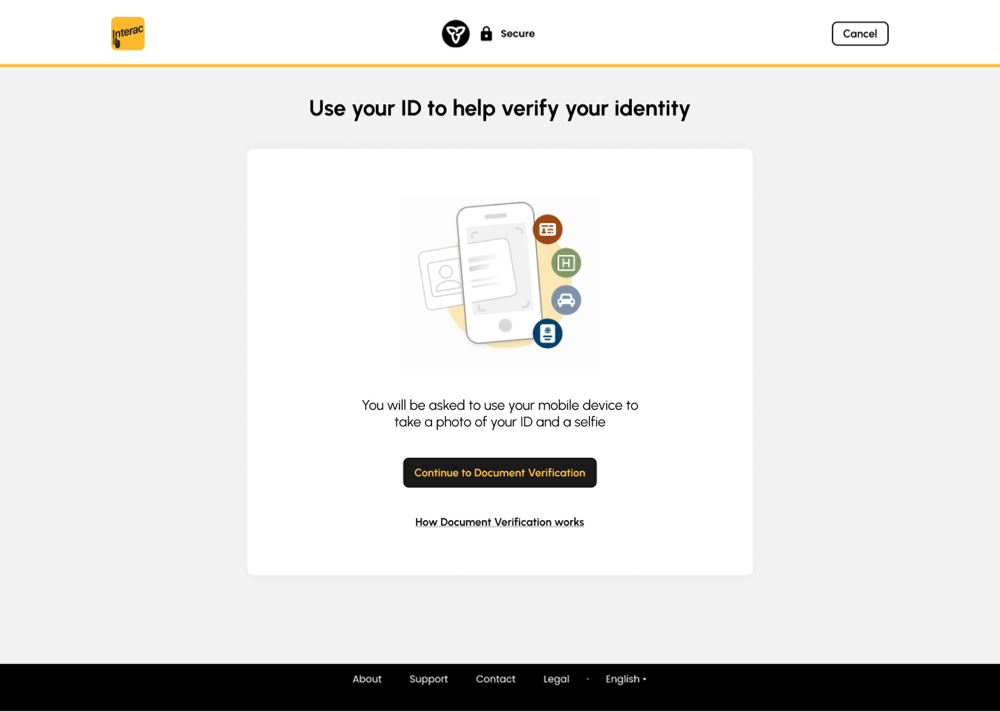 Redesigned ServiceOntario screen