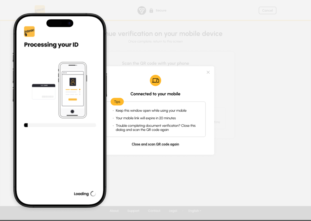 Redesigned ServiceOntario screen