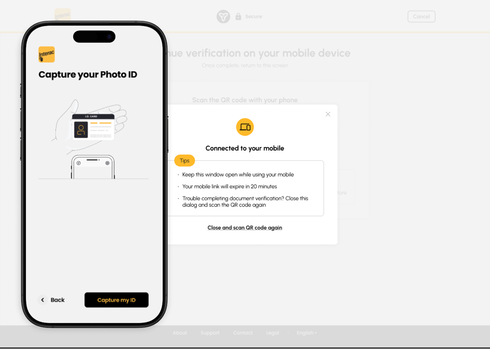 Redesigned ServiceOntario screen