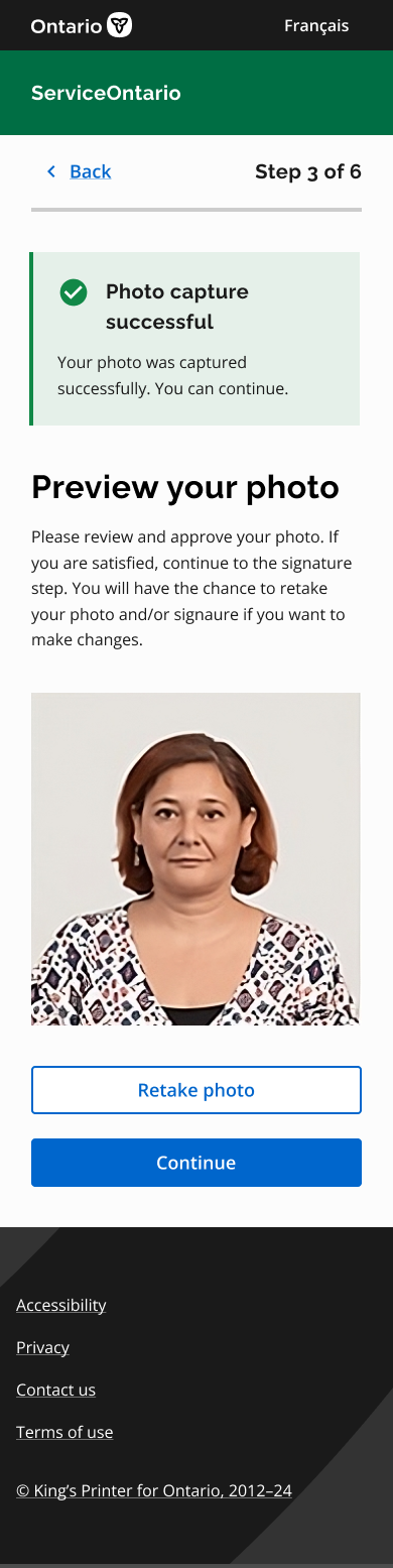 Mobile — capture result and next step